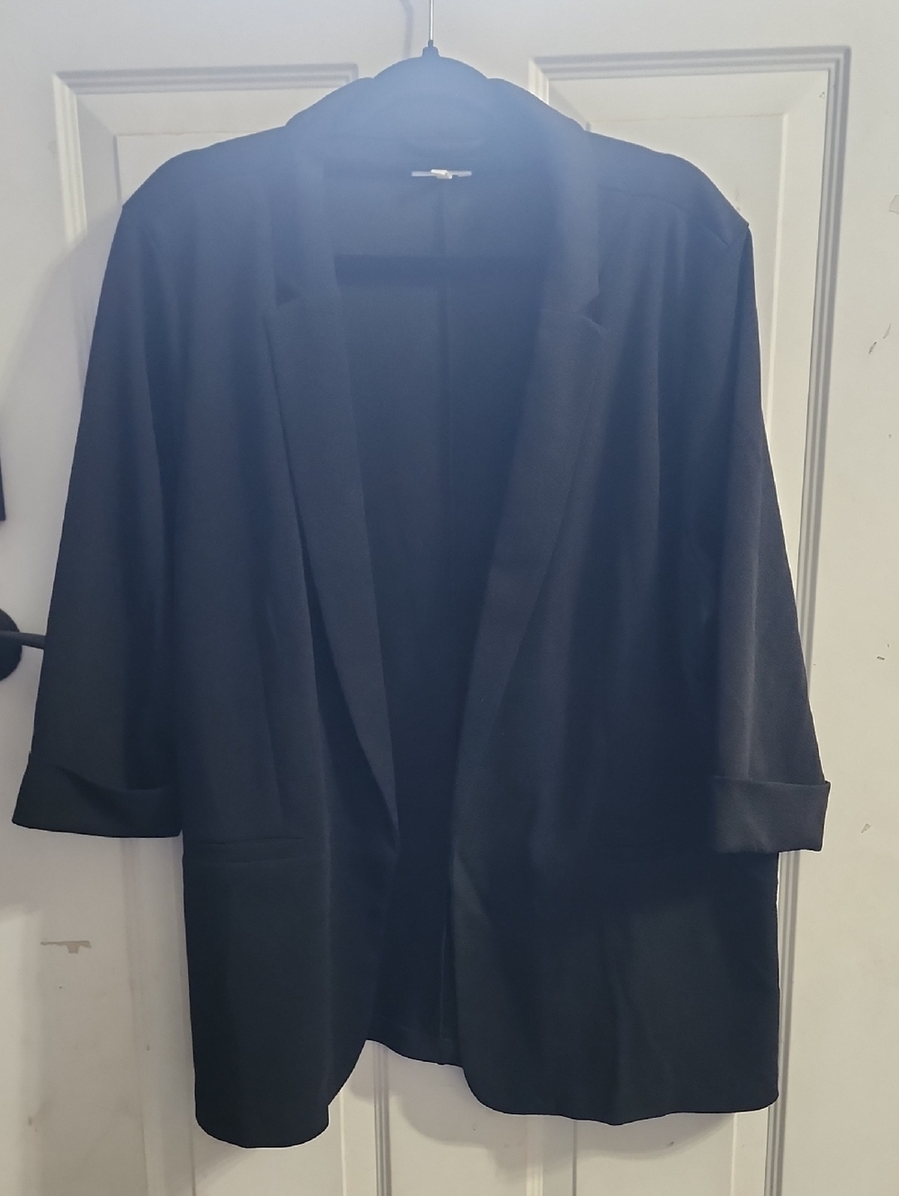 Maurices Black Open-Front Jacket